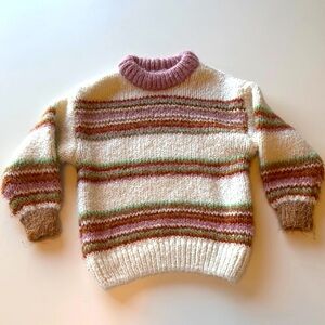 Cozy Knit Multicolor Striped Sweater
